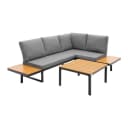 ML-DESIGN Gartenlounge-Set 3 tlg - Ecksofa mit Kissen Bild 2