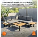 ML-DESIGN Gartenlounge-Set 3 tlg - Ecksofa mit Kissen Bild 4
