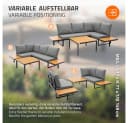 ML-DESIGN Gartenlounge-Set 3 tlg - Ecksofa mit Kissen Bild 5