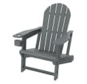 ML-DESIGN Gartenstuhl Adirondack Grau Kunststoff-Holzoptik Bild 2