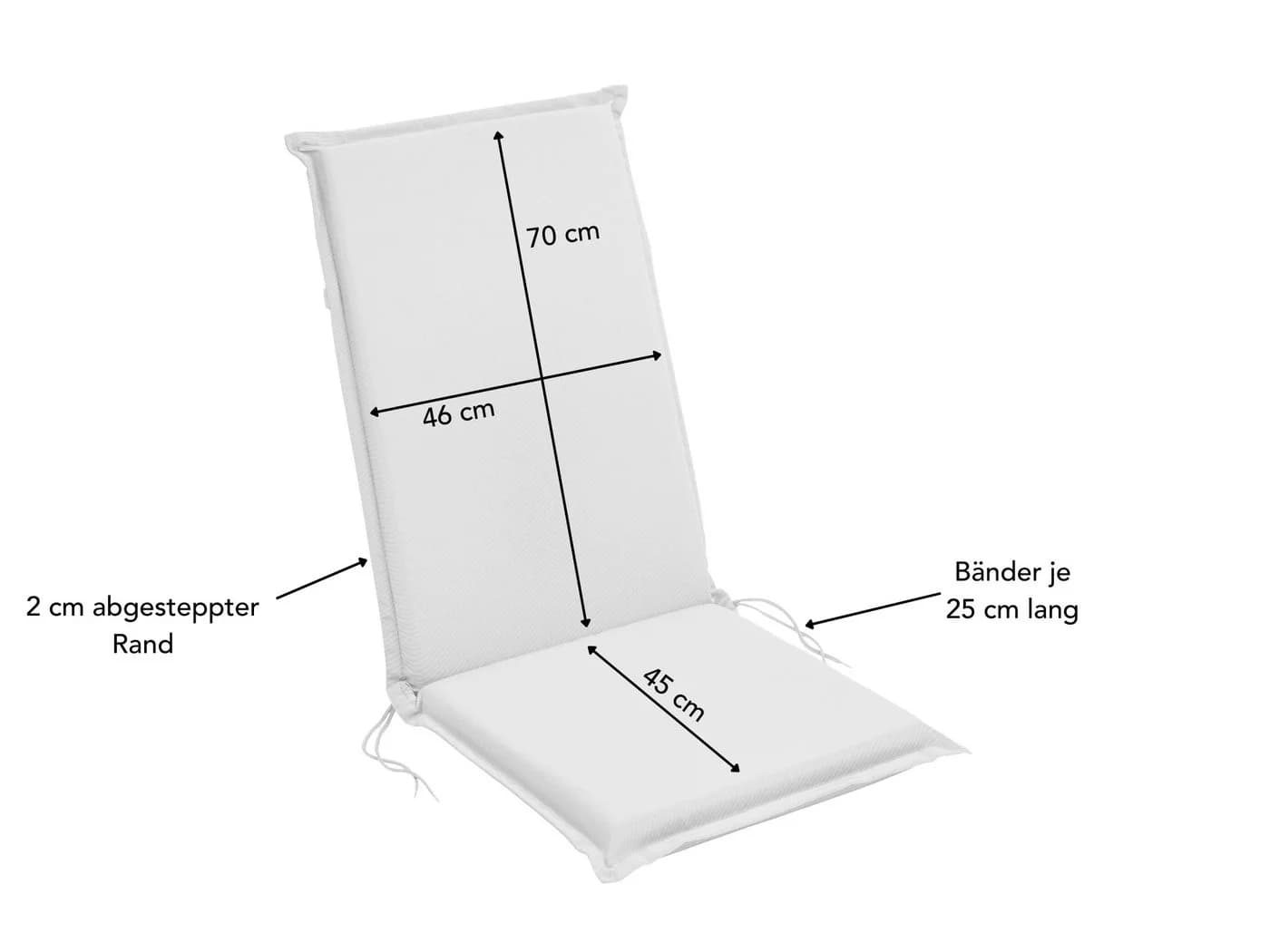 XDREAM Hochlehnerauflage 2er Set Anthrazit - Bild 5