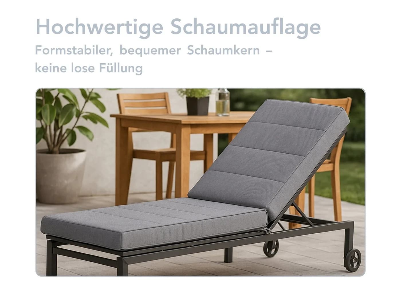 XDREAM Liegenauflage XXL Grau Microfaser