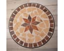 Kamelio Gartentisch Beistelltisch Mosaik Metall Rund Braun Beige Schwarz Bild 3