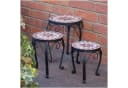 Kamelio Blumenhocker 3er Set Mosaik Metall Bild 2