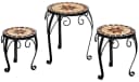 Kamelio Blumenhocker 3er Set Mosaik Metall Bild 4