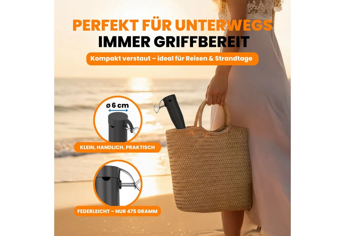 Kamelio Bodenhülse Sonnenschirm Halterung Schwarz - Bild 4