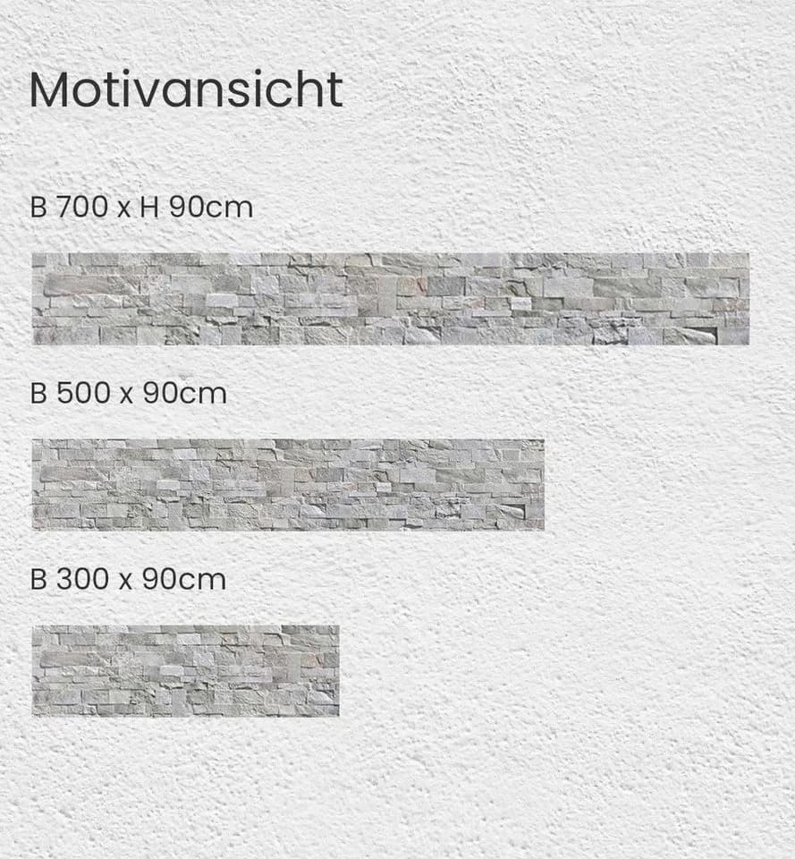 MyMaxxi Sichtschutzzaunmatten Steinwand hellgrau Zaunbanner - Bild 4