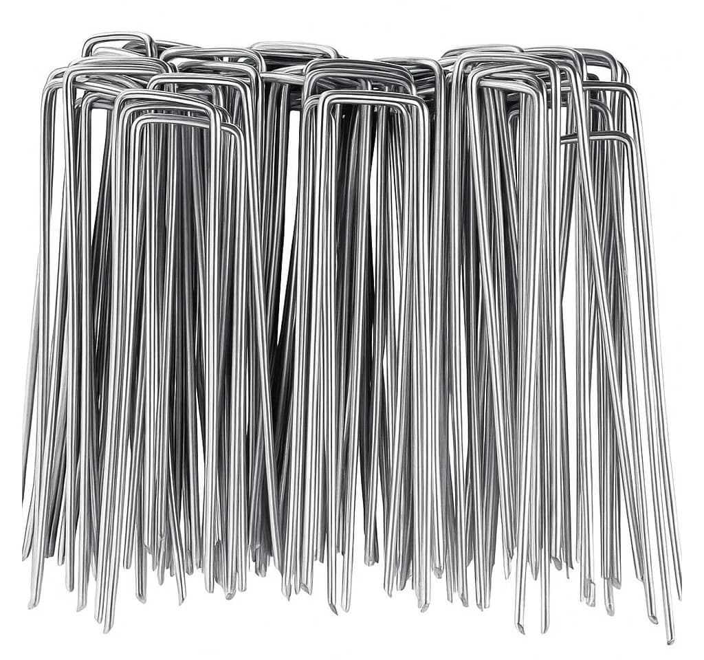LILENO HOME Erdnägel Set 100 Stück - 14x3 cm - Erdanker für Vlies & Zelte - Bild 2