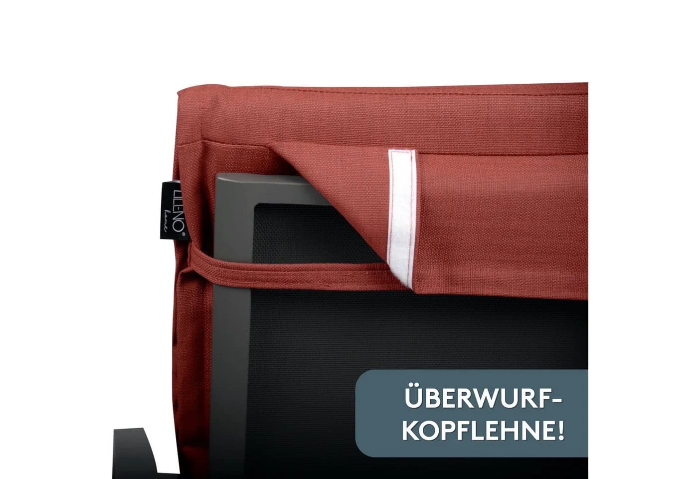 LILENO HOME Liegenauflage Rot für Rollliegen - Bild 4