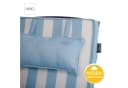 LILENO HOME Hochlehnerauflage mit Kopfkissen Aqua Blockstreifen Bild 4