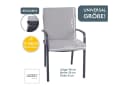 LILENO HOME Polsterauflage Niedriglehner Silber Bild 1