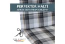 LILENO HOME Polsterauflage Niedriglehner Grau Karo Bild 4
