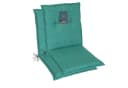 LILENO HOME Polsterauflage Niedriglehner 2er Set Türkisgrün Gartenstuhl Auflage Bild 2