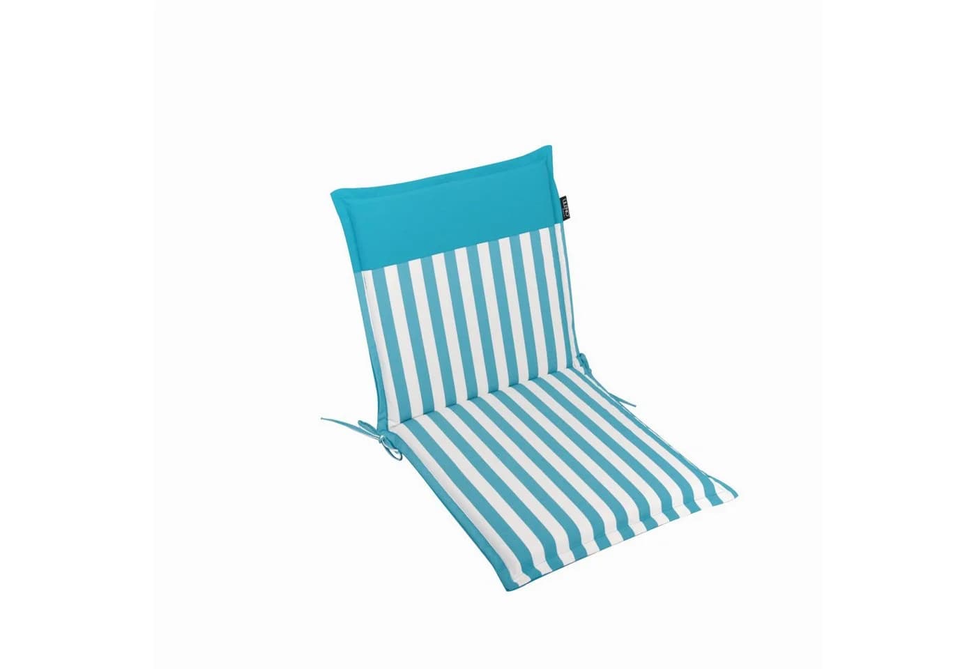 LILENO HOME Polsterauflage Gartenstuhl Niedriglehner Streifen Aqua - Bild 2