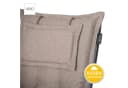 LILENO HOME Hochlehnerauflage Gartenstuhl Taupe mit Kopfkissen Bild 4