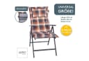 LILENO HOME Hochlehnerauflage Gartenstuhl Auflage Karo Rot Bild 1