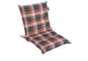 LILENO HOME Polsterauflage Gartenstuhl Niedriglehner Karo Rot Bild 2
