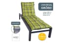 LILENO HOME Liegenauflage Karo Grün für Garten- & Sonnenliegen Bild 1
