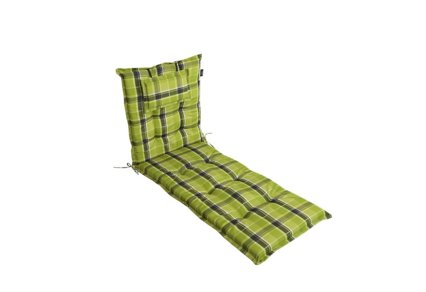 LILENO HOME Liegenauflage Karo Grün für Garten- & Sonnenliegen - Bild 2