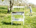 WONDERMAKE Pflanztisch XL Weiß Grau mit 3 Schubladen wetterfest Bild 2