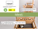 needs&wants® Gartenbank Holz mit Stauraum, braun, wetterfest Bild 2