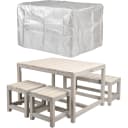 WONDERMAKE Kindersitzgruppe 4-tlg. Grau/Beige Holz Outdoor Indoor Bild 1