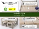 WONDERMAKE Kindersitzgruppe 4-tlg. Grau/Beige Holz Outdoor Indoor Bild 2