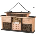 WONDERMAKE Insektenhotel Holz Bienenhotel Nisthilfe groß wetterfest Bild 1