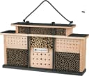 WONDERMAKE Insektenhotel Holz Bienenhotel Nisthilfe groß wetterfest Bild 3