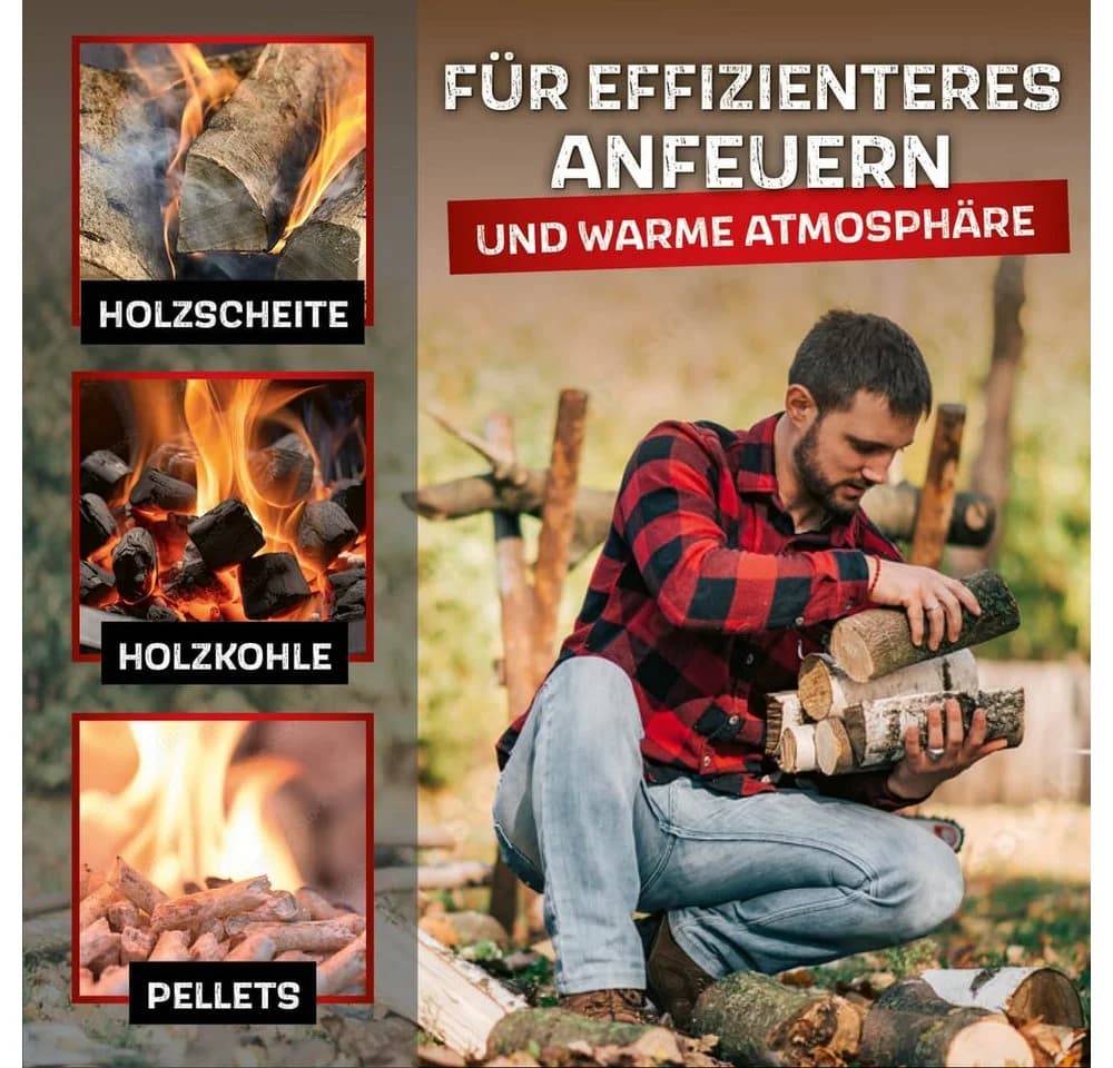 LANDMANN Feuerkorb rauchfrei Ø 50cm mit Schürhaken - Bild 5