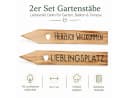 BOLTZE Rankhilfe Pflanzstab 2er-Set Kiefernholz Natur Bild 2