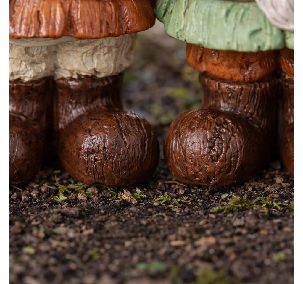 BOLTZE Gartenzwerge 2er Set handbemalt Kunstharz - Bild 4