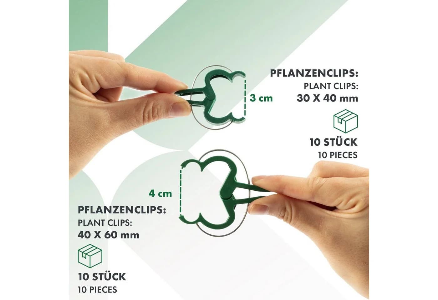 Karat Rankhilfe Pflanzennetz-Set Mina, 42-teilig, Grün, Polypropylen - Bild 3