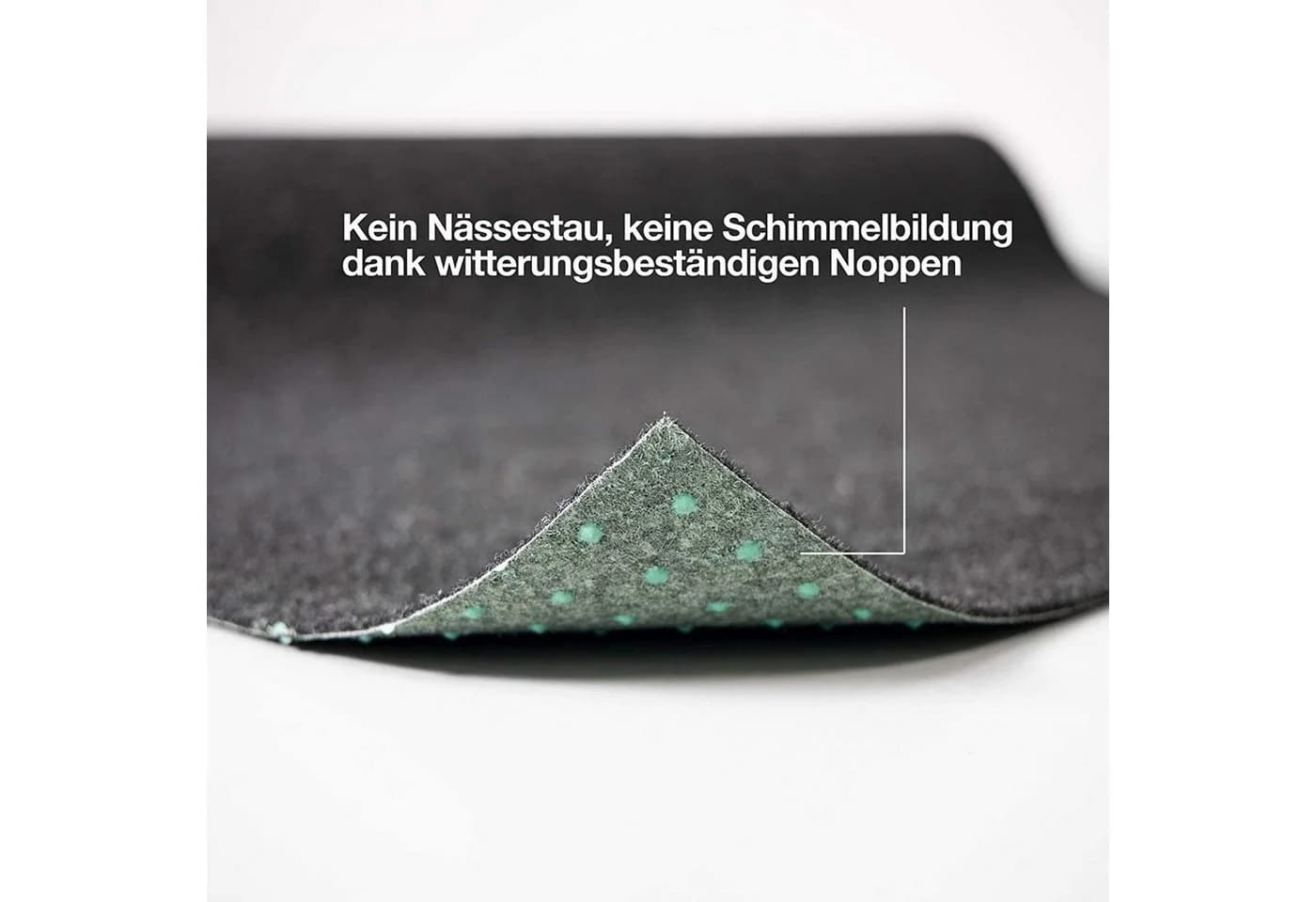 Karat Rasenteppich Brilliant Pro Schwarz - Kunstrasen 4mm - Bild 3