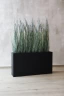 VIVANNO Pflanzkübel Fiberglas Anthrazit Matt Modern Bild 1