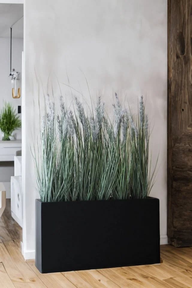 VIVANNO Pflanzkübel Fiberglas Anthrazit Matt Modern - Bild 4