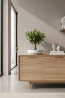 VIVANNO Pflanzschale Fiberglas ESCADA LOW Weiß Matt Bild 3