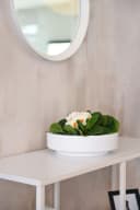 VIVANNO Pflanzschale Fiberglas ESCADA LOW Weiß Matt Bild 5