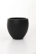 VIVANNO Blumentopf Fiberglas PLUTO Rund - Anthrazit Matt Bild 5
