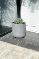 VIVANNO Blumentopf CHICO Rund Beton-Grau Fiberglas Bild 1