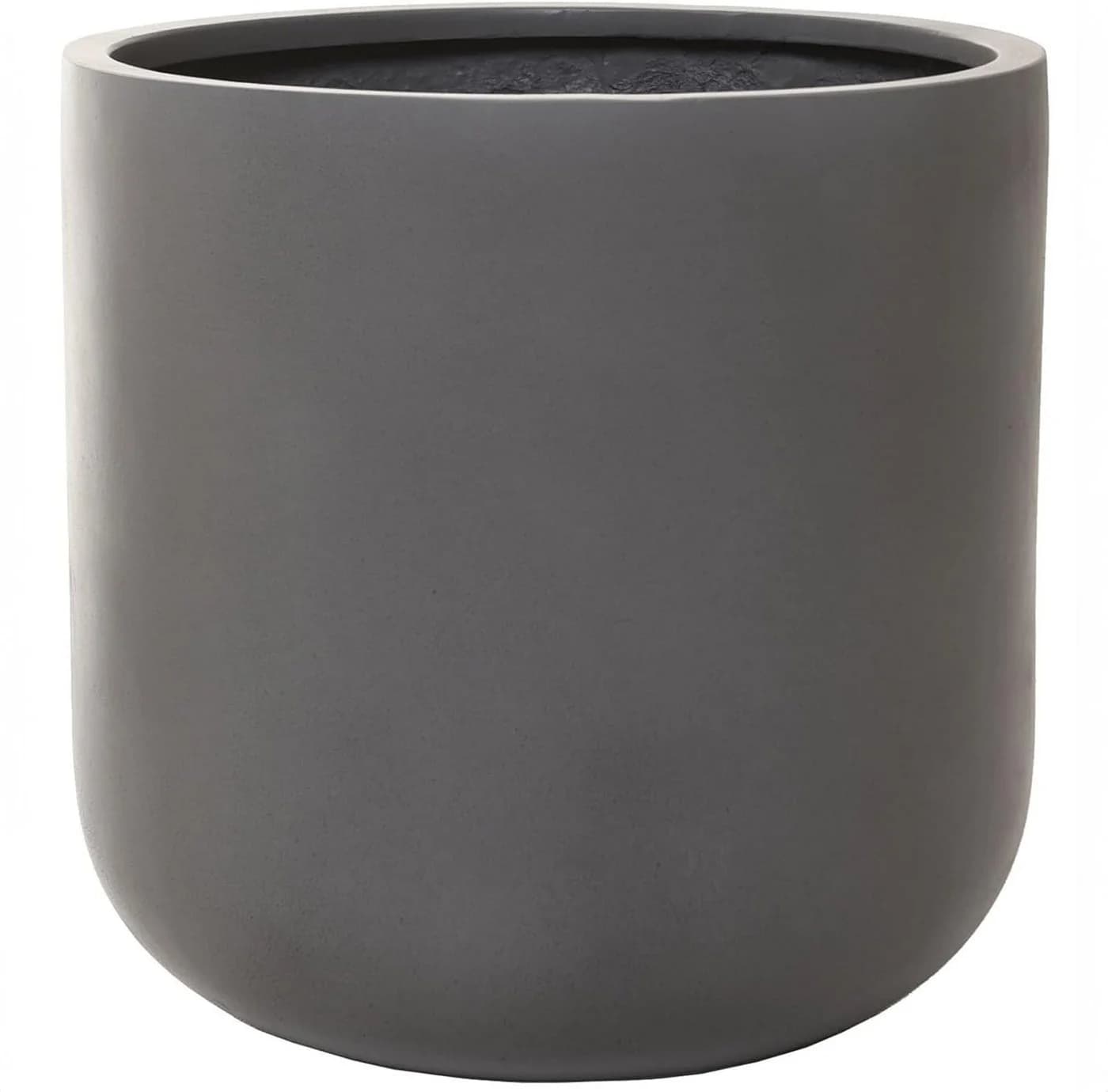 VIVANNO Blumentopf CHICO Rund Beton-Grau Fiberglas - Bild 2