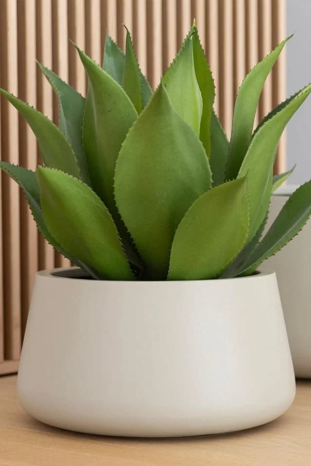 VIVANNO Blumentopf Fiberglas GORDO Creme - Bild 4