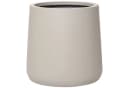 VIVANNO Blumentopf Fiberglas VEKRA Rund Beige Matt Bild 2