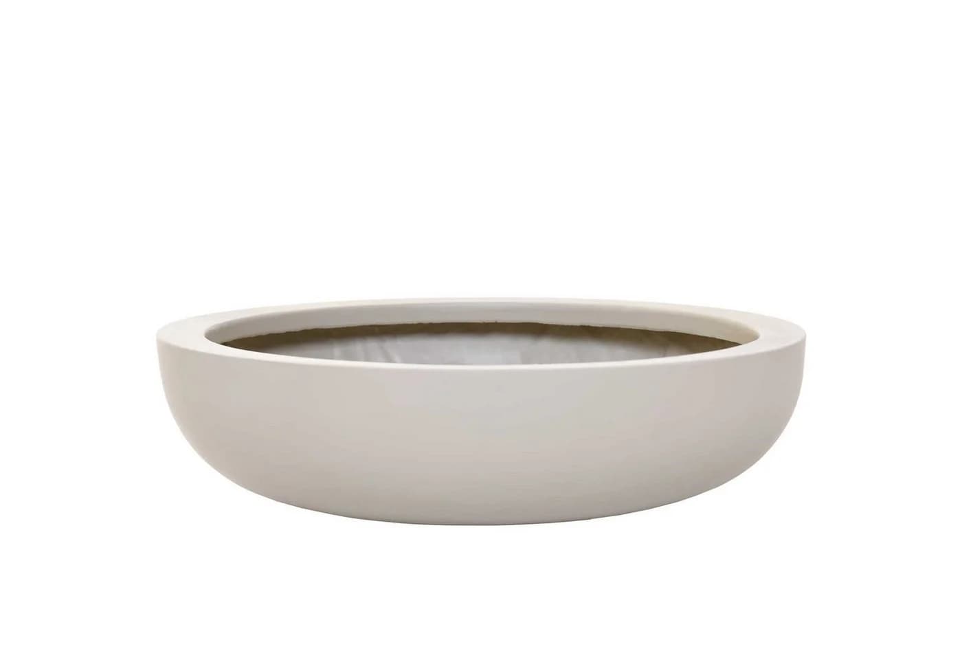 VIVANNO Pflanzschale Fiberglas PLANA Beige Matt - Bild 2