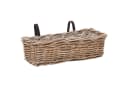 VIVANNO Balkonkasten Rattan SACADA Natur Geflochten Bild 2
