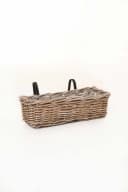 VIVANNO Balkonkasten Rattan SACADA Natur Geflochten Bild 5
