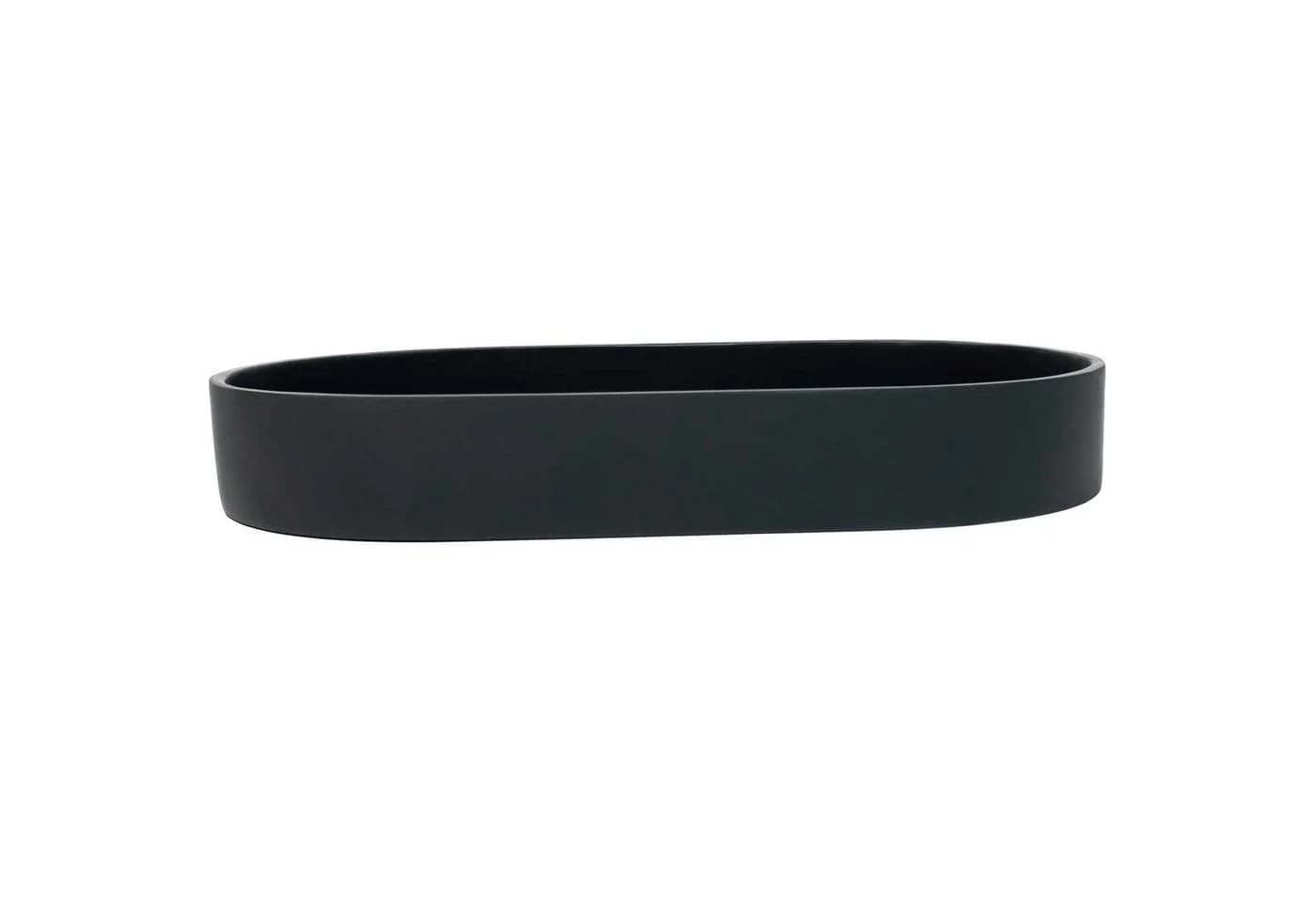VIVANNO Pflanzschale Fiberglas Anthrazit Matt 35x20x5 cm - Bild 2