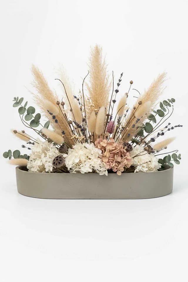 VIVANNO Pflanzschale SOLENA Betongrau Fiberglas - Bild 5