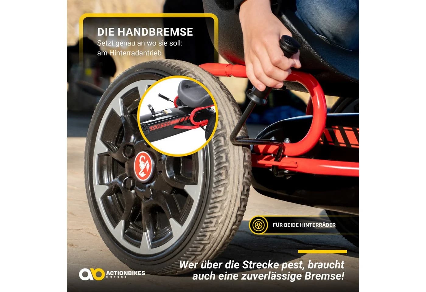 Actionbikes Motors Go-Kart Kinder Pedal Go Kart Abarth FS595 - Bild 5
