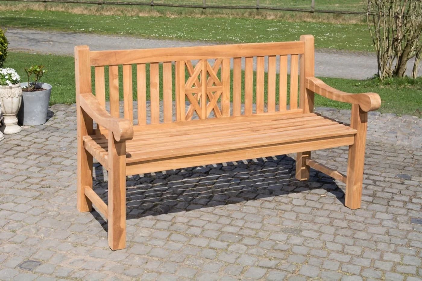 TPFGarden Gartenbank Florence-XL massiv Teakholz